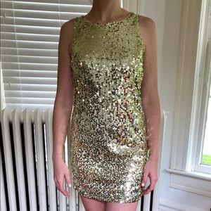 Women’s Gold Sequin Dress Size Small